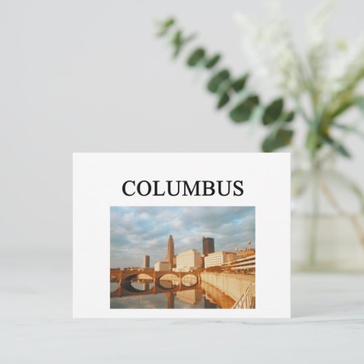 COLUMBUS ohio Briefkaart (Staand voorkant)