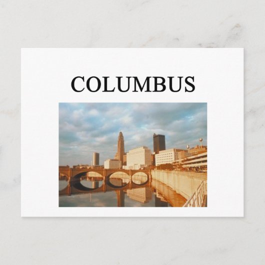 COLUMBUS ohio Briefkaart (Voorkant)
