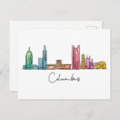 Columbus OHIO Briefkaart (Voorkant / Achterkant)