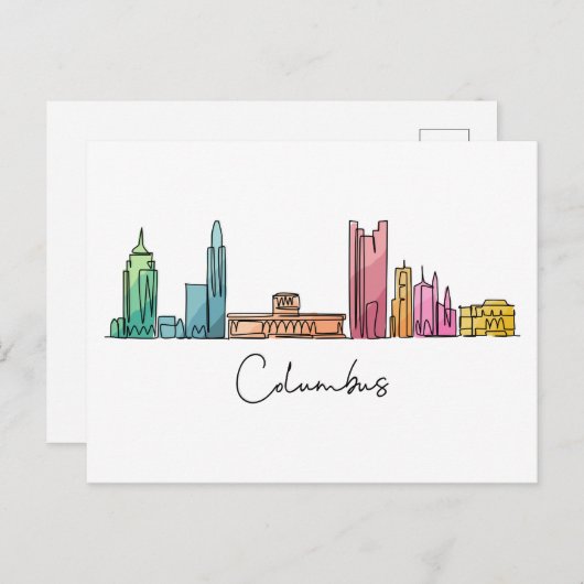 Columbus OHIO Briefkaart (Voorkant / Achterkant)