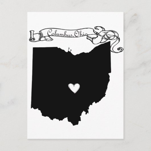 Columbus Ohio Briefkaart (Voorkant)
