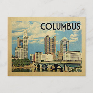 Columbus Ohio Briefkaart Vintage Travel