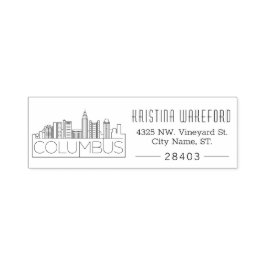 Columbus, Ohio City | Aangepast zelfinkt adres Zelfinktende Stempel