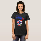 Columbus Ohio City Italiaanse Pride T-shirt (Voorkant volledig)