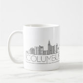 Columbus, Ohio | City Stylized City Skyline Koffiemok (Links)