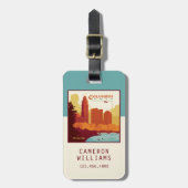 Columbus Ohio | De boogstad Bagagelabel (Voorkant verticaal)
