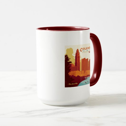 Columbus Ohio | De boogstad Mok (Voorkant rechts)