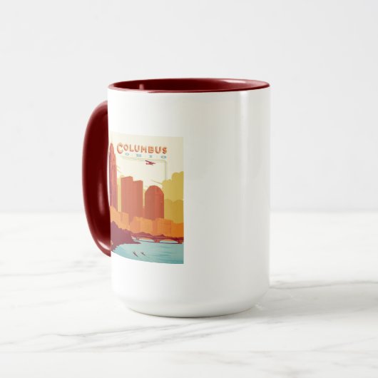 Columbus Ohio | De boogstad Mok (Voorkant links)