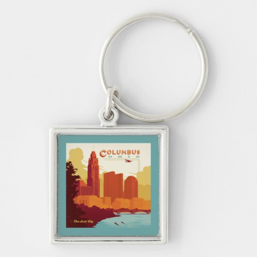 Columbus Ohio | De boogstad Sleutelhanger (Voorkant)