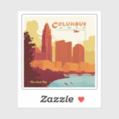 Columbus Ohio | De boogstad Sticker (Vel)