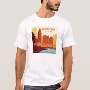 Columbus Ohio De boogstad T-shirt