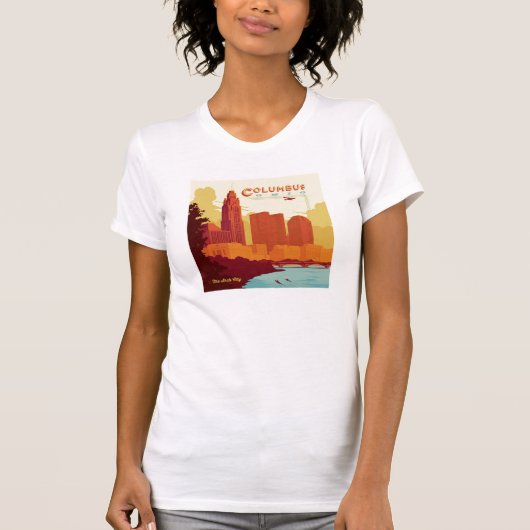 Columbus Ohio | De boogstad T-shirt (Voorkant)