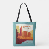 Columbus Ohio | De boogstad Tote Bag (Achterkant)