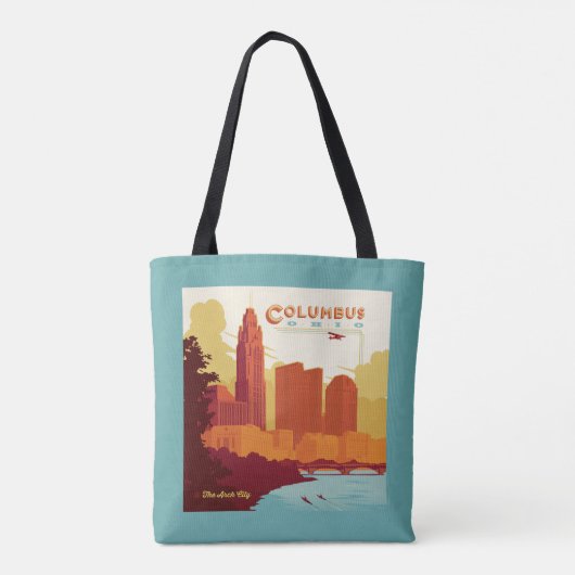 Columbus Ohio | De boogstad Tote Bag (Achterkant)