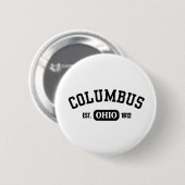 Columbus Ohio est.1812 Ronde Button 5,7 Cm (Voorkant /achterkant)