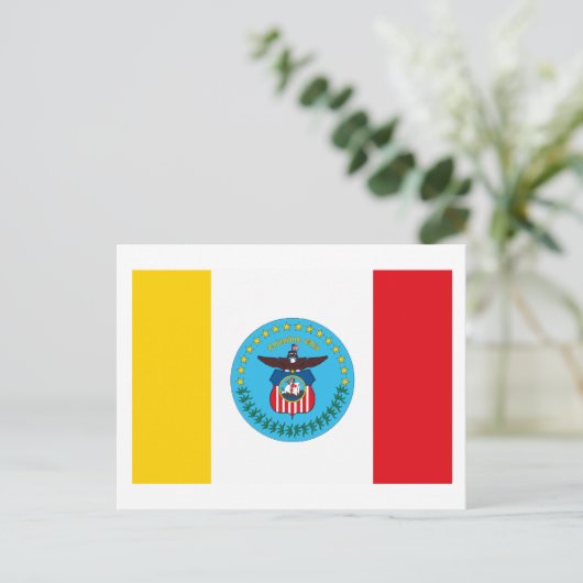 Columbus Ohio Flag Briefkaart (Staand voorkant)