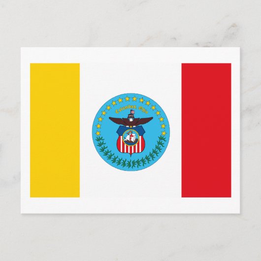 Columbus Ohio Flag Briefkaart (Voorkant)