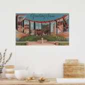 Columbus, Ohio - Grote letterscènes 2 Poster (Keuken)