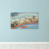 Columbus, Ohio - Grote letterscènes 4 Canvas Afdruk (Insitu (Houten vloer))
