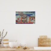 Columbus, Ohio - Grote letterscènes Poster (Keuken)