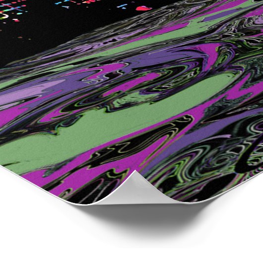 Columbus, Ohio in graffiti Poster (Hoek)