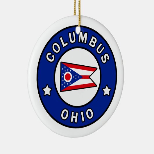 Columbus Ohio Keramisch Ornament (Rechts)