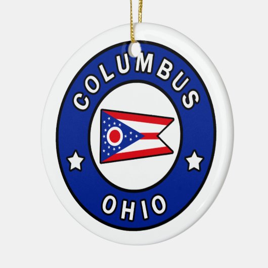 Columbus Ohio Keramisch Ornament (Links)