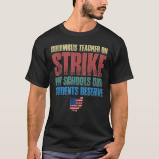 Columbus Ohio leraren stak OH leraar aan T-shirt
