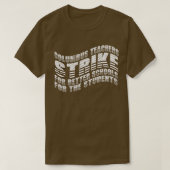 Columbus Ohio-leraren staken OH-leraar aan T-shirt (Design voorkant)