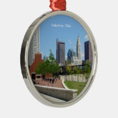 Columbus, Ohio Metalen Ornament (Rechts)