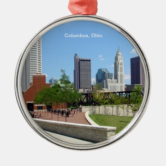 Columbus, Ohio Metalen Ornament (Voorkant)