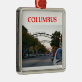 Columbus Ohio Metalen Ornament (Rechts)