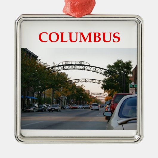 Columbus Ohio Metalen Ornament (Voorkant)