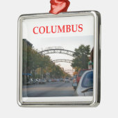 Columbus Ohio Metalen Ornament (Links)
