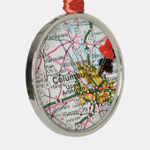 Columbus, Ohio Metalen Ornament (Rechts)