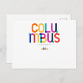 Columbus Ohio Mid Century, Pop Art, Briefkaart (Voorkant / Achterkant)