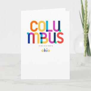 Columbus Ohio Mid Century, Pop Art, Kaart