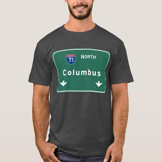 Columbus Ohio oh Interstate Highway Freeway Road : T-shirt (Voorkant)