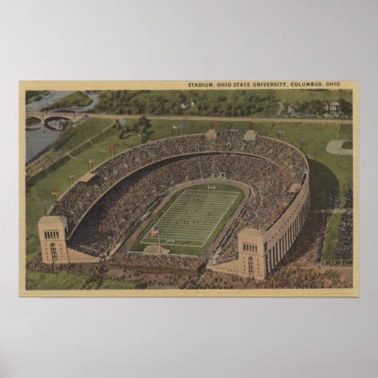 Columbus, Ohio - Ohio State University Poster (Voorkant)