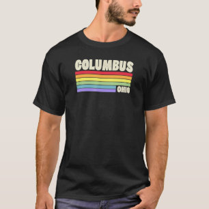 Columbus Ohio Pride Regenboogvlag Gay Pride Merch T-shirt
