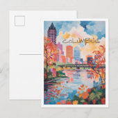 Columbus Ohio Reis Esthetiek Briefkaart (Voorkant / Achterkant)