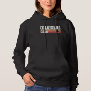 Columbus Ohio Retro Style  jaren 70 80 jaren 90 Hoodie