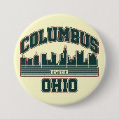 Columbus.Ohio Ronde Button 7,6 Cm (Voorkant)