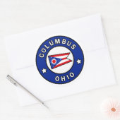 Columbus Ohio Ronde Sticker (Envelop)