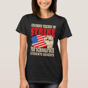Columbus Ohio School Teachers slaan VS vlag aan T-shirt