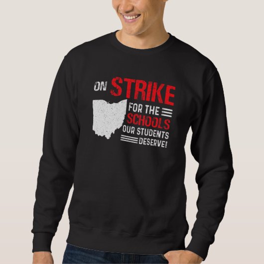 Columbus Ohio School Teachers Strike Education Str Trui (Voorkant)
