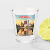 Columbus Ohio Shot Glas (Voorkant)