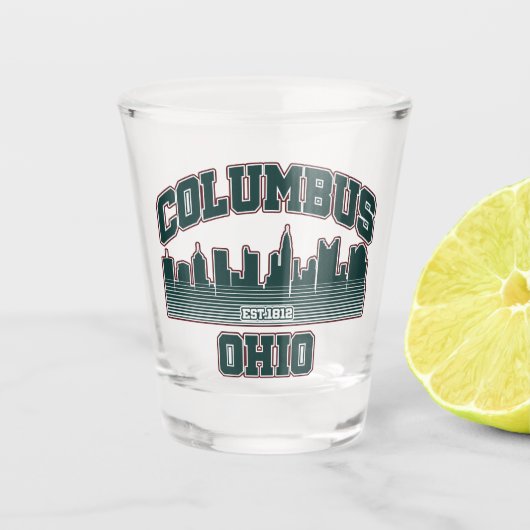 Columbus.Ohio Shot Glas (Voorkant)
