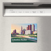 Columbus Ohio Silhouet Magneet (Insitu (Vaatwasser))