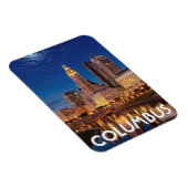Columbus Ohio Silhouette Reis Magneet (Rechterzijde)